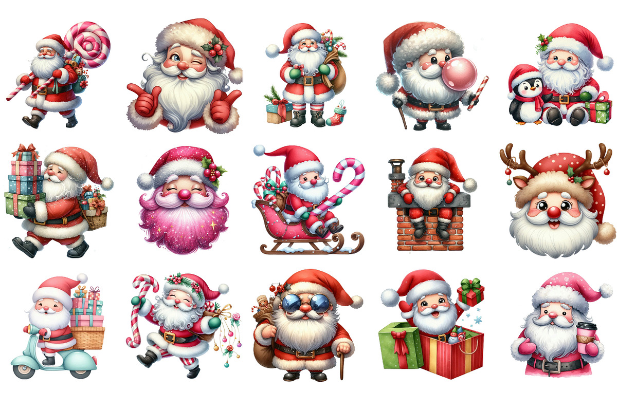 Santa Claus Clipart, an Illustration by Designking (Photo 2 of 5)