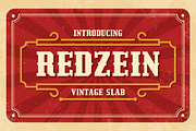 Redzein - Vintage Slab, a Slab Serif Font by Almarkhatype (Thumbnail 1 of 10)