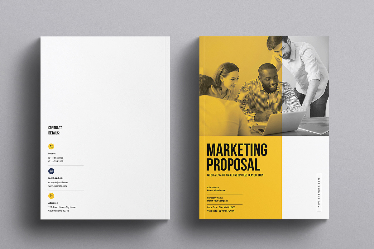 Marketing Proposal Template, a Brochure Template by E-Type (Photo 7 of 7)