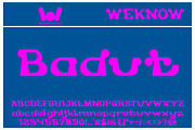 the one and only font, a Font by weknow (Thumbnail 3 of 5)