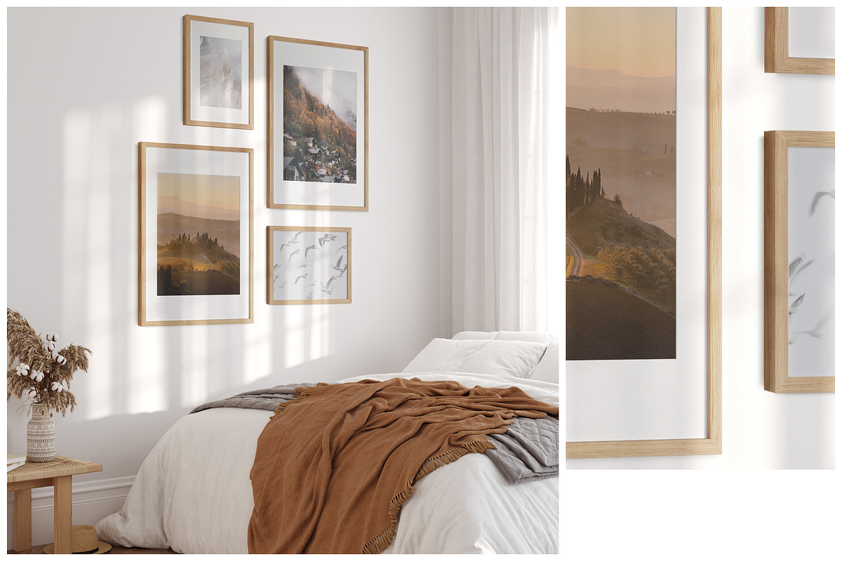 Frame & Wall Mockup Bundle Sunshine, a Print Template by Yuri-U (Photo 13 of 15)