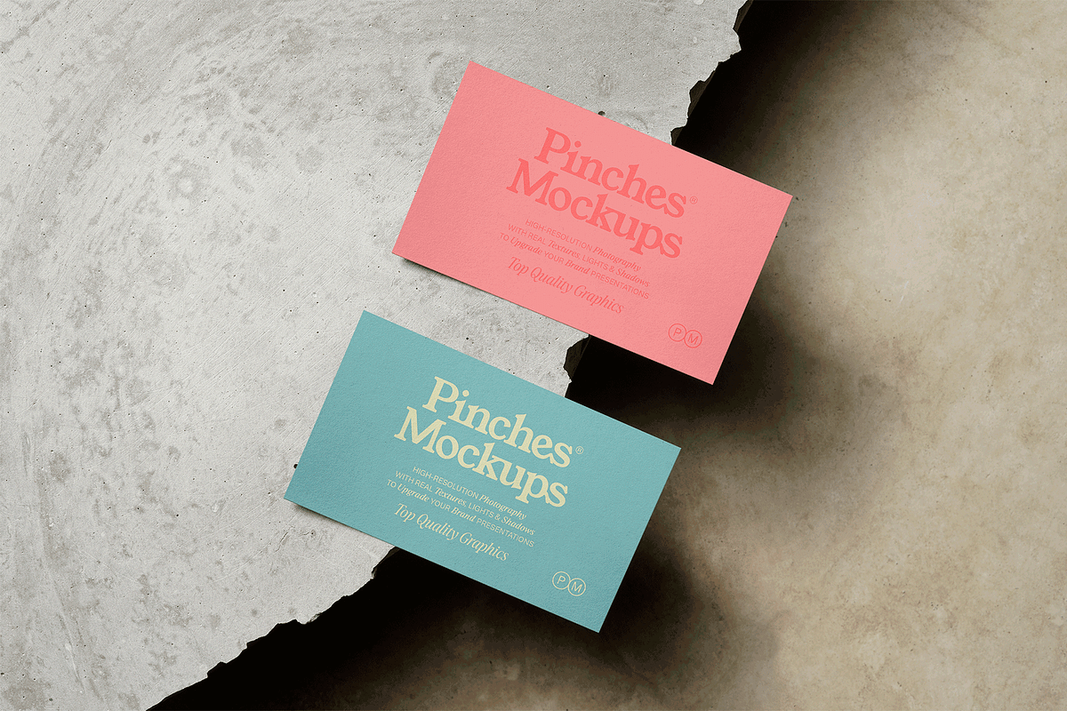 PM_BC/Ø7 - Business Cards Mockup, a Print Template by PinchesMockups© (Photo 1 of 6)