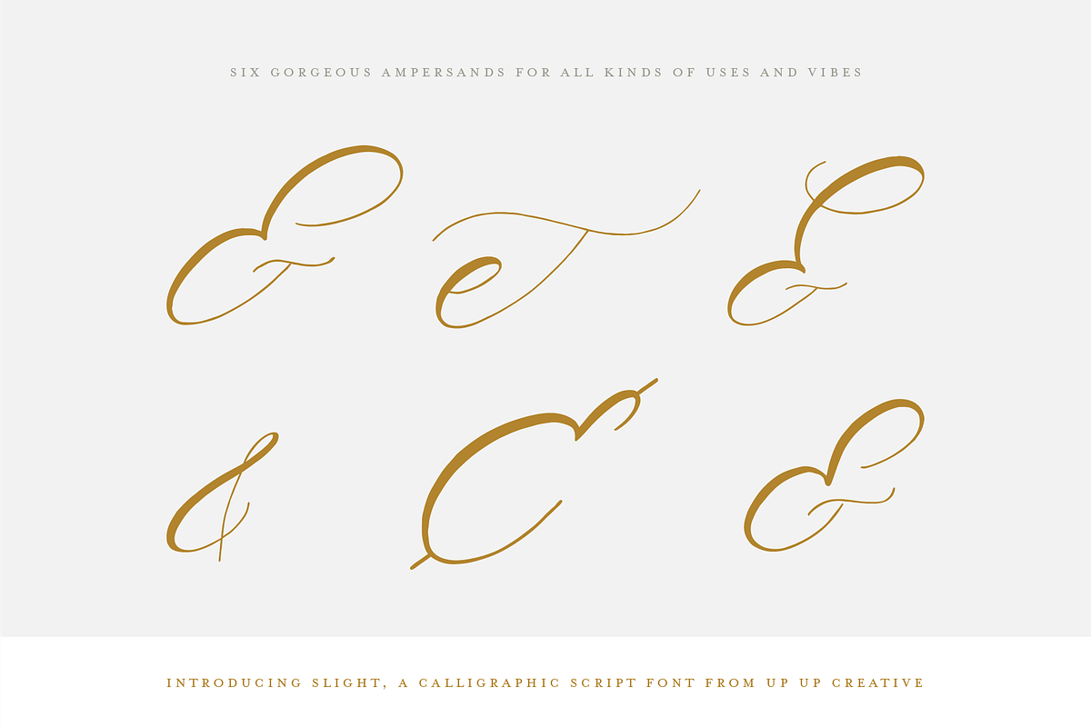 Slight, A Calligraphy Font, a Script Font by Up Up Creative (Photo 6 of 8)