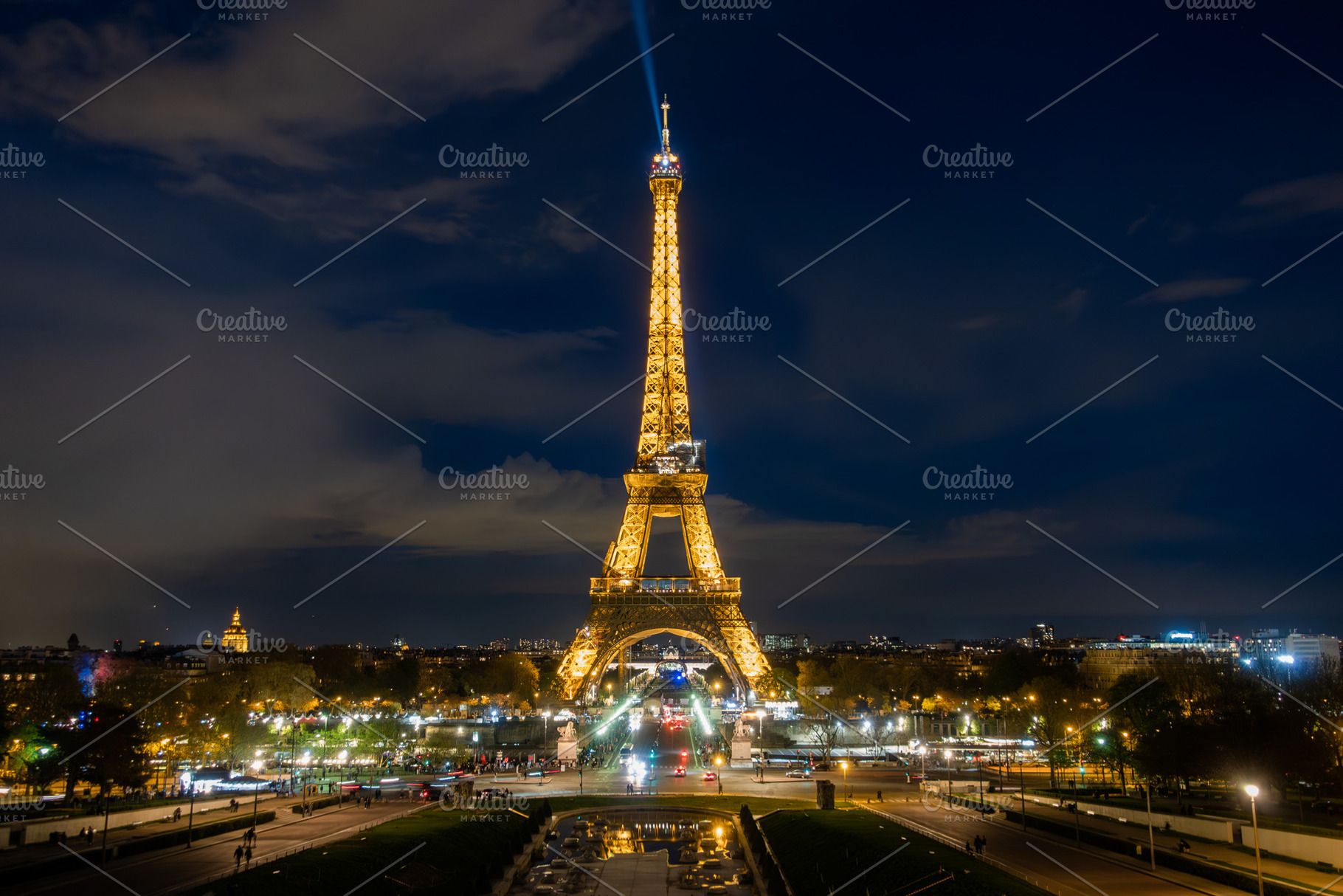 Eiffel Tower (Paris) at Night, an Architecture Photo by Designshot