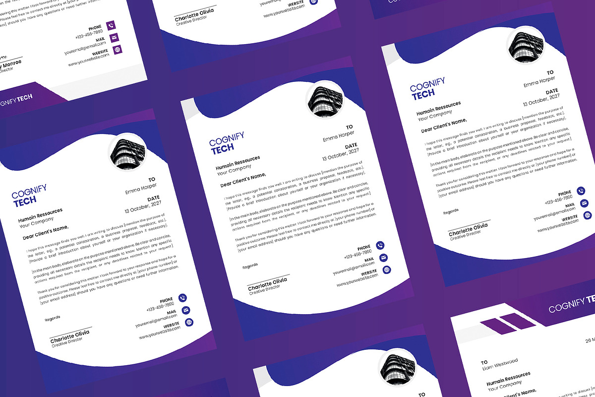 Cognifytech - Letterhead, a Print Template by Esensifiksi.studio (Photo 2 of 3)