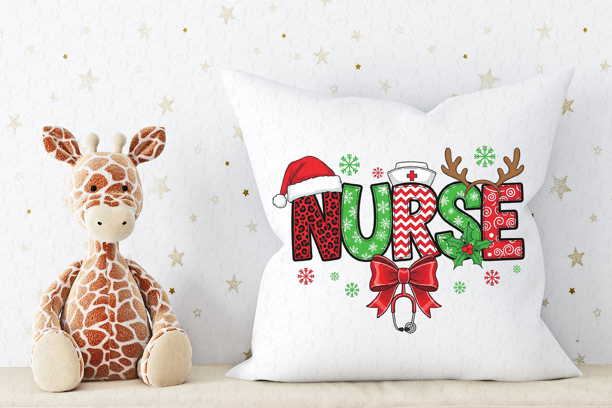 Christmas Nurse Sweatshirt PNG, an Illustration by Craft Nest (Photo 5 of 6)