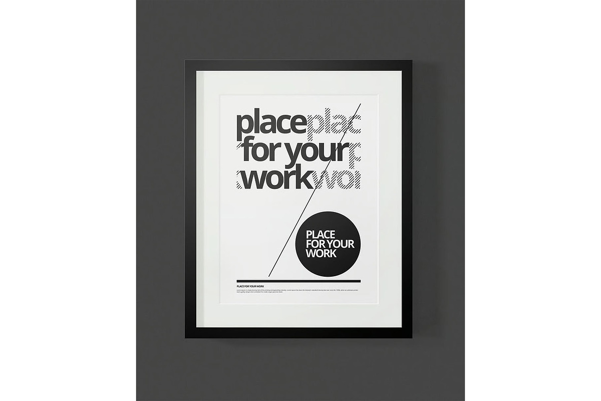Frame For Your Work, an Advertising Mockup by zippypixelstudio (Photo 6 of 16)