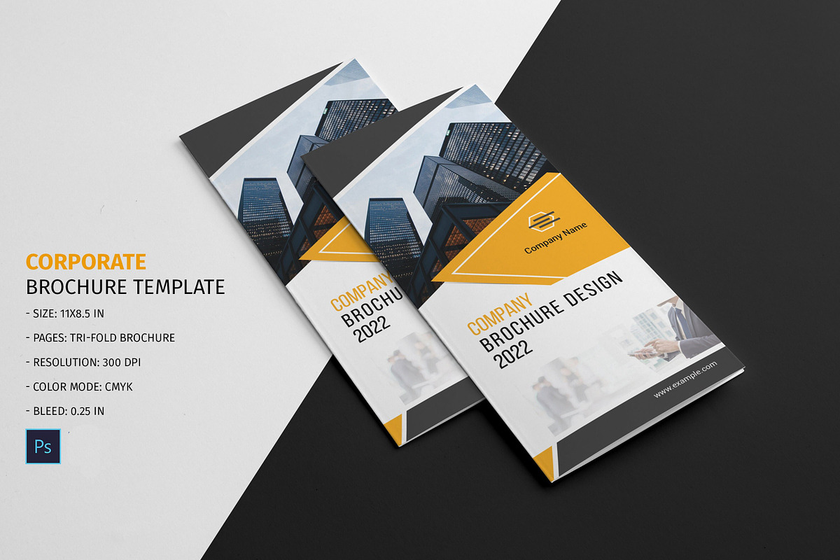 Corporate Brochure Template, a Brochure Template by Template Shop (Photo 1 of 5)