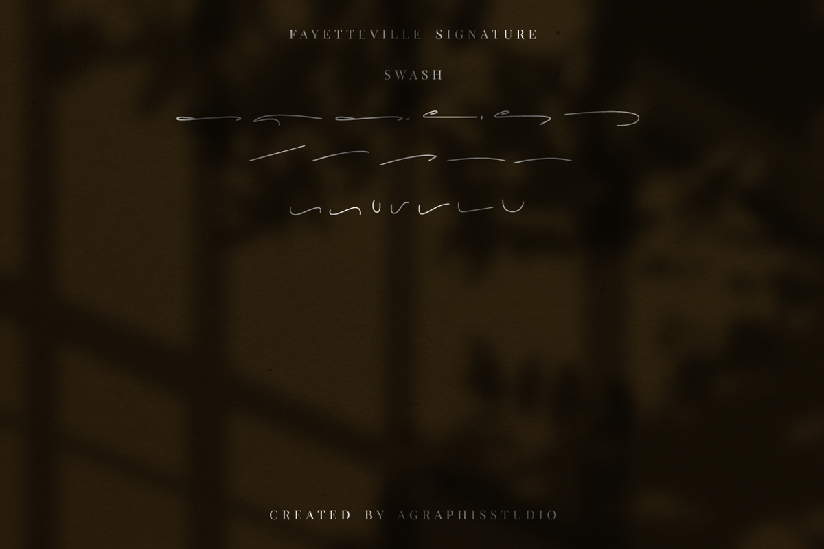 Fayetteville Signature Business Font, a Script Font by KennedyStudio (Photo 10 of 11)
