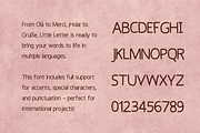 LittleLetter - Handwritten Font, a Handwritten Font by BiancaXavier (Thumbnail 5 of 8)