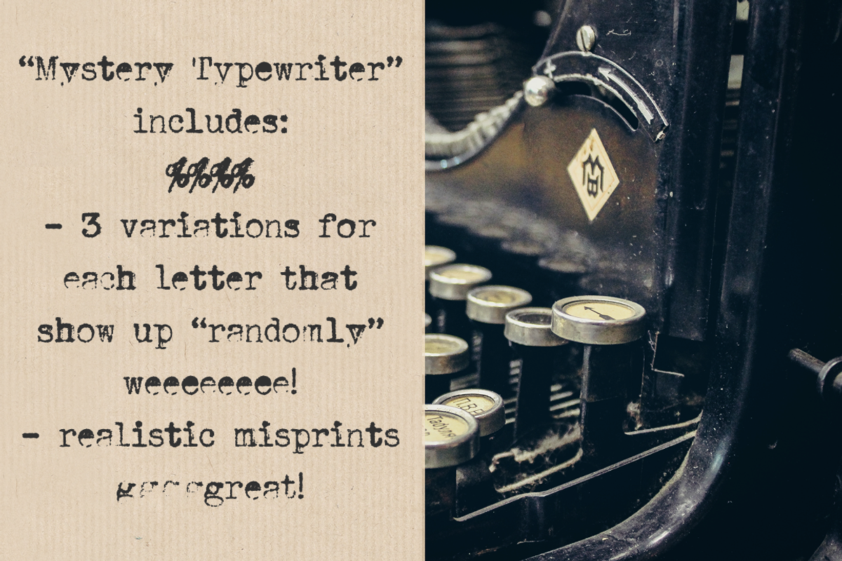 SALE! Typewriter Font Bundle preview 8