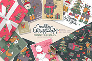 Vector Christmas Animals, an Animal Illustration by Molly art (Thumbnail 1 of 9)