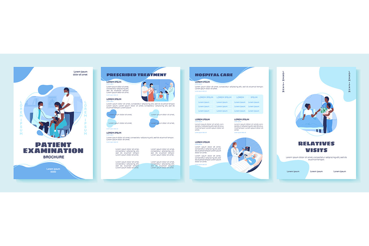 Hospital treatment flat template, a Poster Template by IMG visuals characters (Photo 3 of 4)