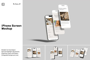 iPhone Screen Mockup, an iPhone Mockup by Amigos__46