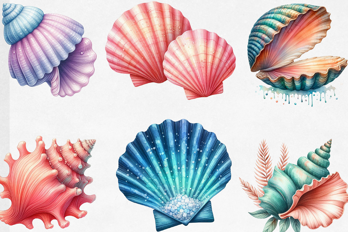 Ocean Sea Shell Sublimation PNG, an Illustration by Designking (Photo 4 of 4)