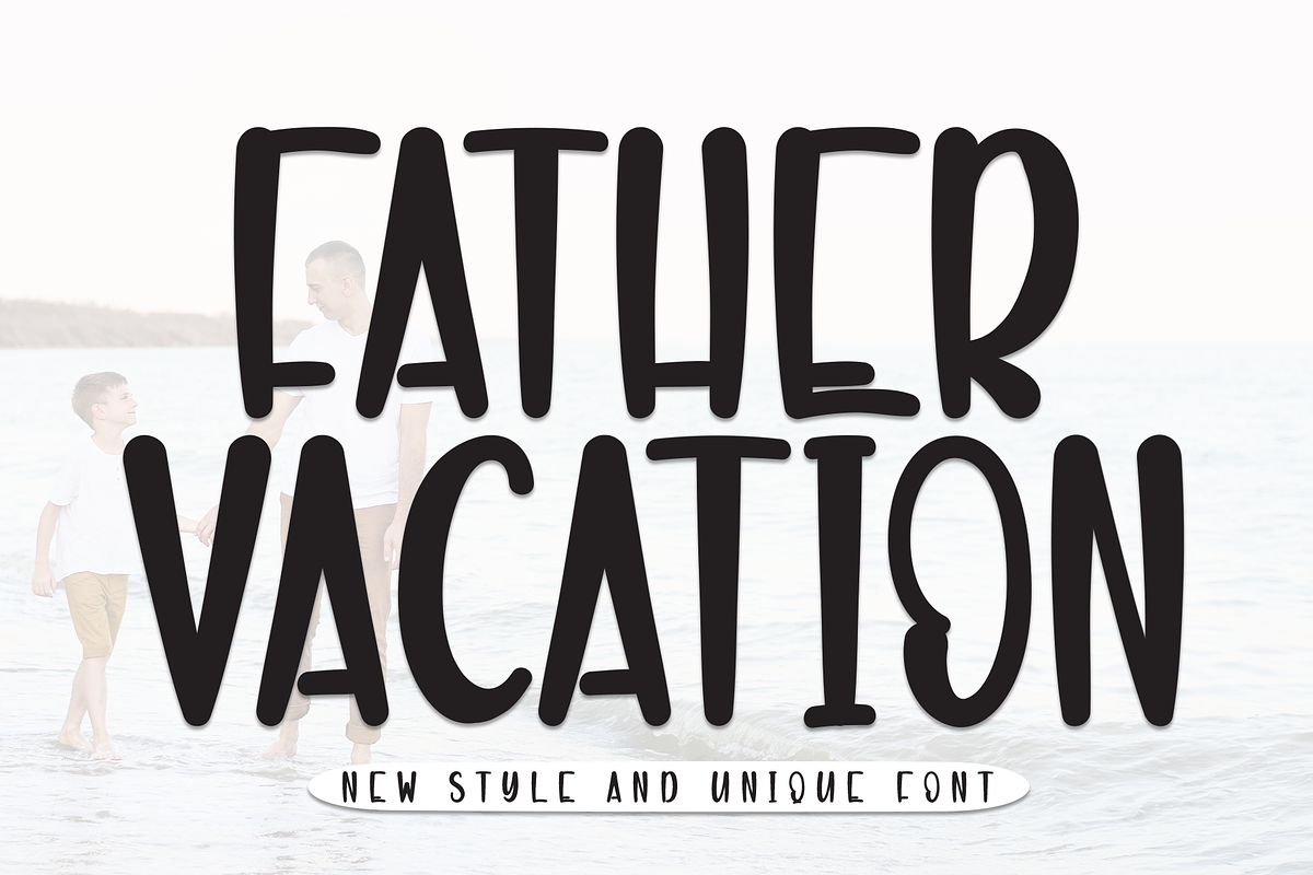 Father Vacation | Script Font, a Script Font by Scratchones (Photo 1 of 8)