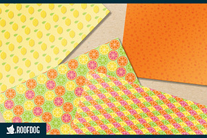 Citrus Zest Digital Paper