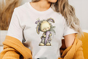 Baby Bunny Easter Clipart Bundle, an Illustration by SVGArt (Thumbnail 6 of 8)