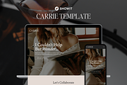 Carrie - Showit Website Template, a Landing Page Template by The Lovely Geek (Thumbnail 1 of 4)
