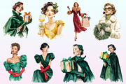 Fashion Classy Elegant Woman Clipart, a Graphic by CitraGraphics (Thumbnail 3 of 4)