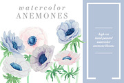 Watercolor Anemones, an Illustration by Instinct Design Co (Thumbnail 1 of 3)