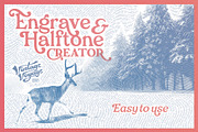 Engrave and Halftone Creator, an Action Add-On by Vintage Voyage Supply (Thumbnail 2 of 12)