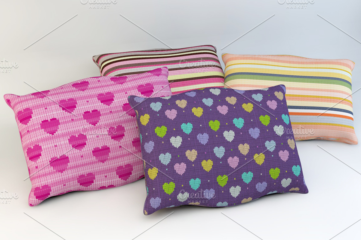 Set of 6 knitted backgrounds preview 7