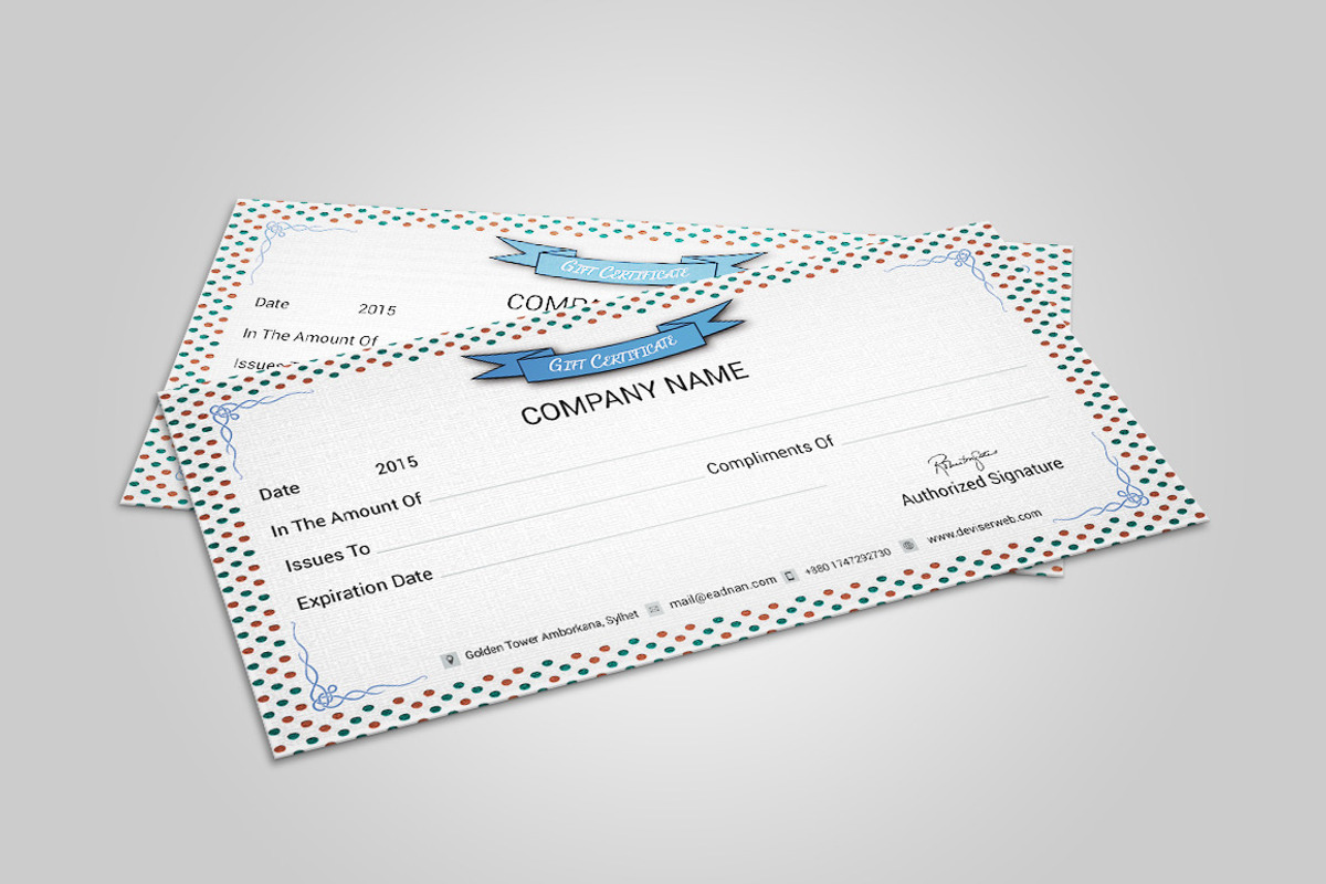 Gift Card Vol-1, a Card Template by DeviserWeb (Photo 2 of 2)