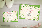 Garden Rose Bridal Shower Set, an Invitation Template by Shiny Wedding (Thumbnail 2 of 2)