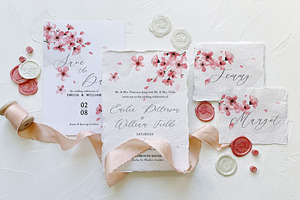 Pink Cherry Blossom Wedding Suite