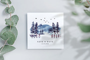 Watercolor Winter Landscapes, an Illustration by Yorda Studio (Thumbnail 7 of 11)
