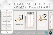 Wellness Challenge Instagram Kit, a Social Media Template by Ashley Alexandra Design (Thumbnail 1 of 8)