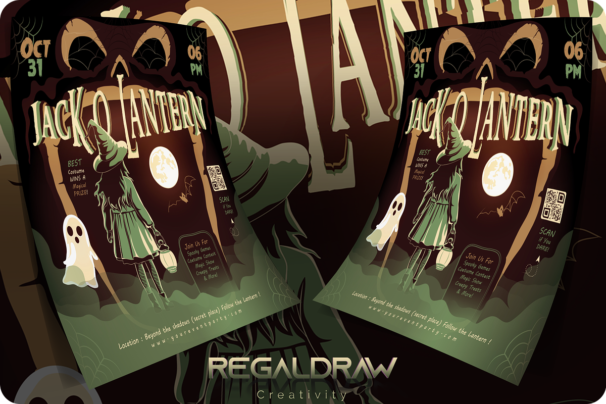 Halloween Flyer Template, a Flyer Template by regalDRAW (Photo 2 of 3)