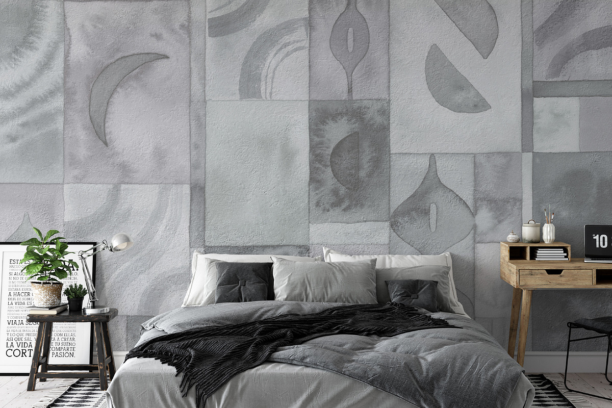 Zeria watercolor abstract wall mural, a Wallpaper Graphic by Timofi Art (Photo 18 of 19)