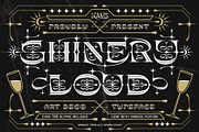 Shinery Loud Typeface, a Serif Font by alit design (Thumbnail 1 of 20)
