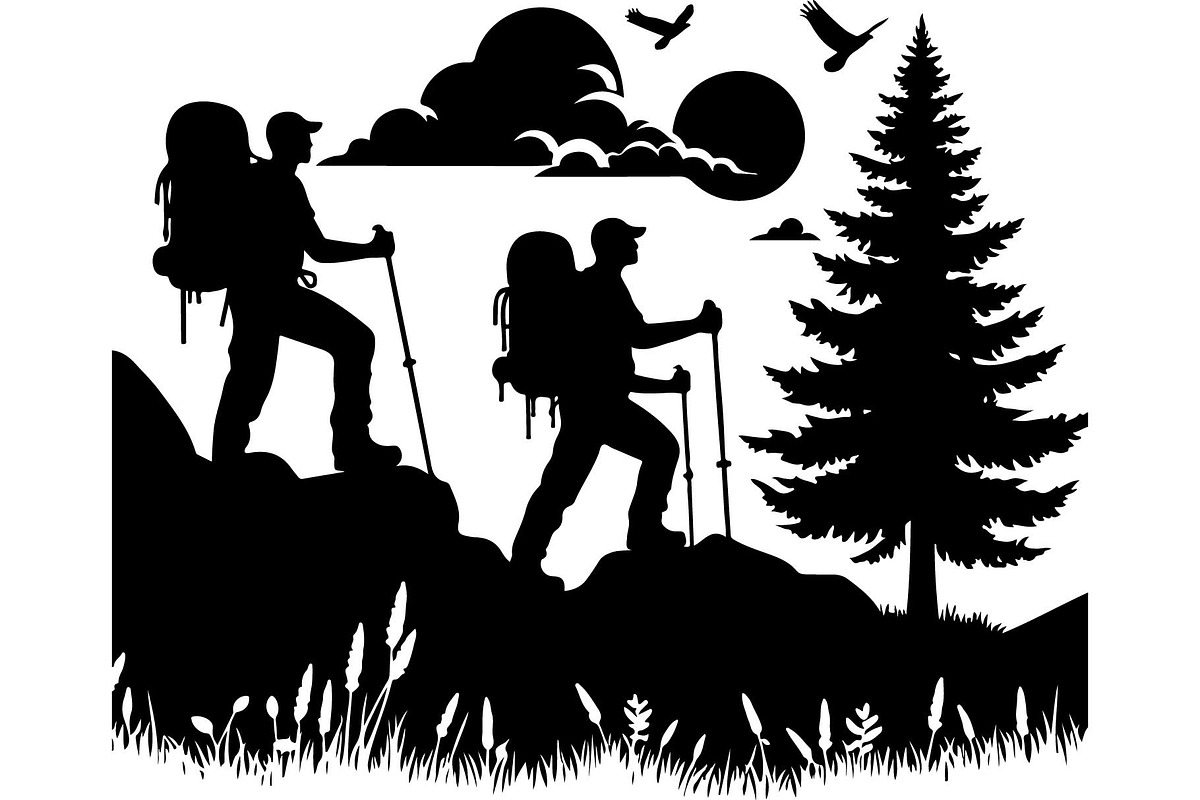 Hiking Adventure Vector Set, an Object Graphic by Creativeshirt (Photo 11 of 13)