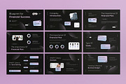 Black Financial Plan Google Slide, a Presentation Template by graphicook (Thumbnail 2 of 4)