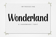 Wonderland - Handwritten font, a Script Font by Fontcastle (Thumbnail 1 of 9)