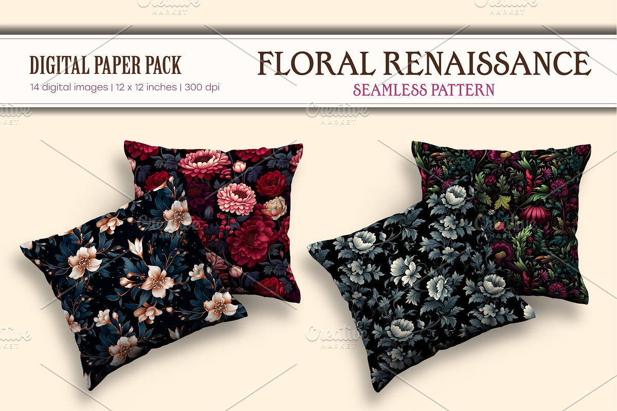 Floral Seamless Patterns 11., a Pattern Graphic by KENO Mascots (Photo 4 of 8)