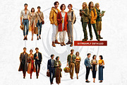 Golden Hour Travelers characters, a Decorative Illustration by ThatsDesignArt (Thumbnail 12 of 19)