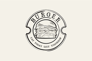 Burgers Design Premium Logo