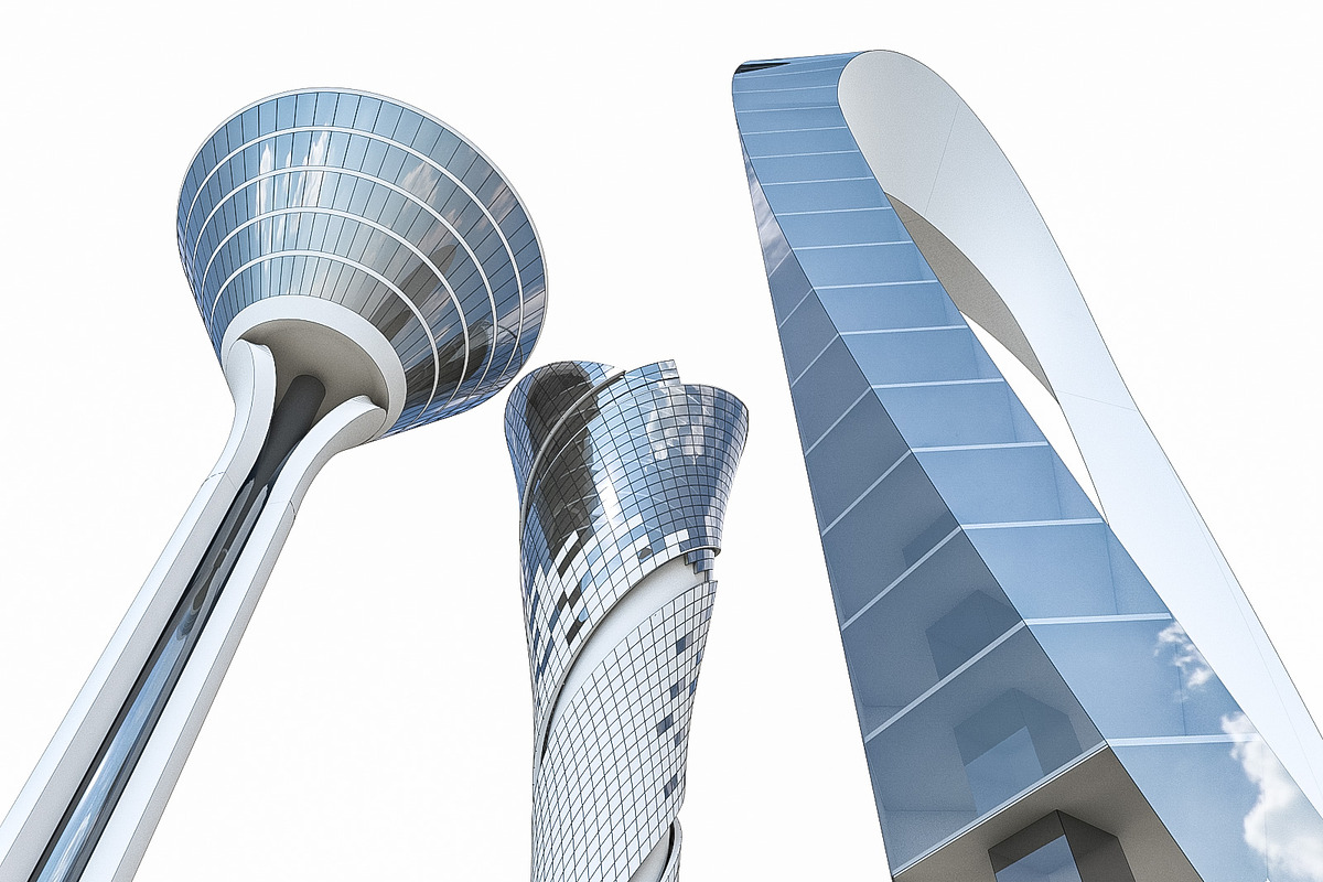 Airport Control Towers, an Architecture 3D Model by 3DNUTS (Photo 3 of 14)