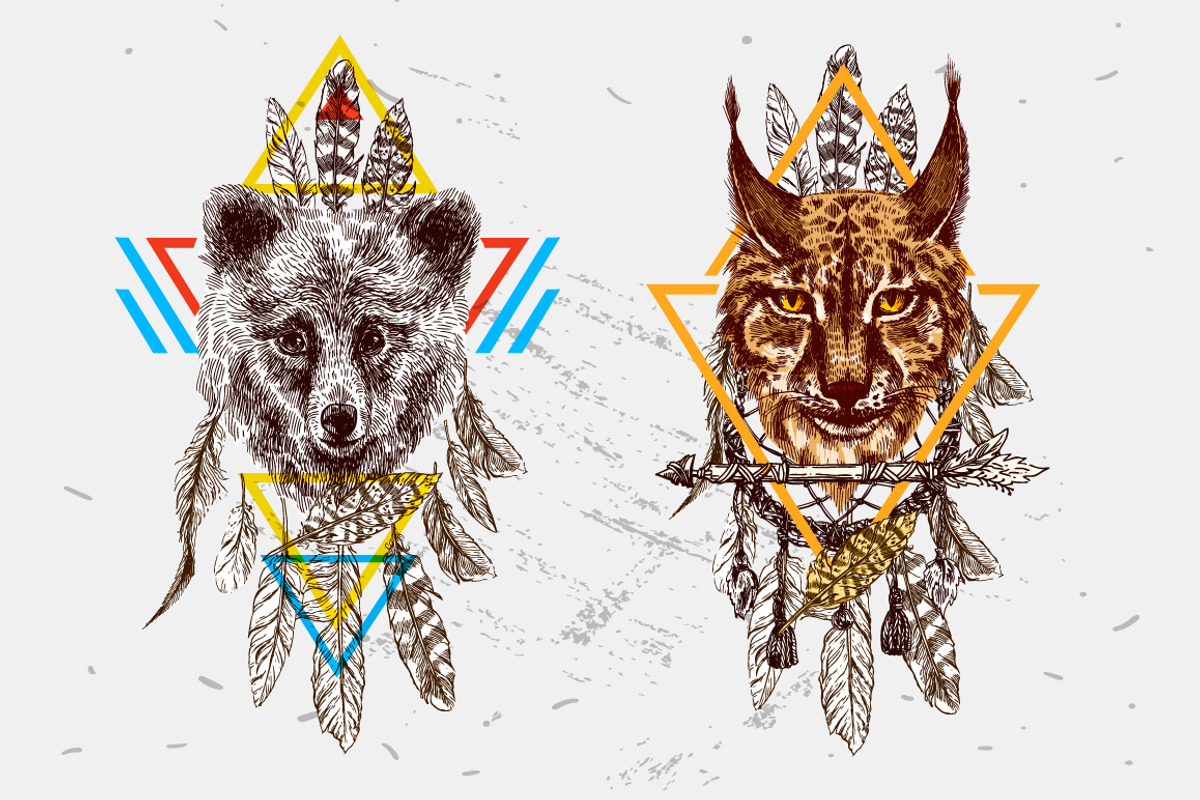 Boho animals 2, an Animal Illustration by Steshnikova (Photo 6 of 6)