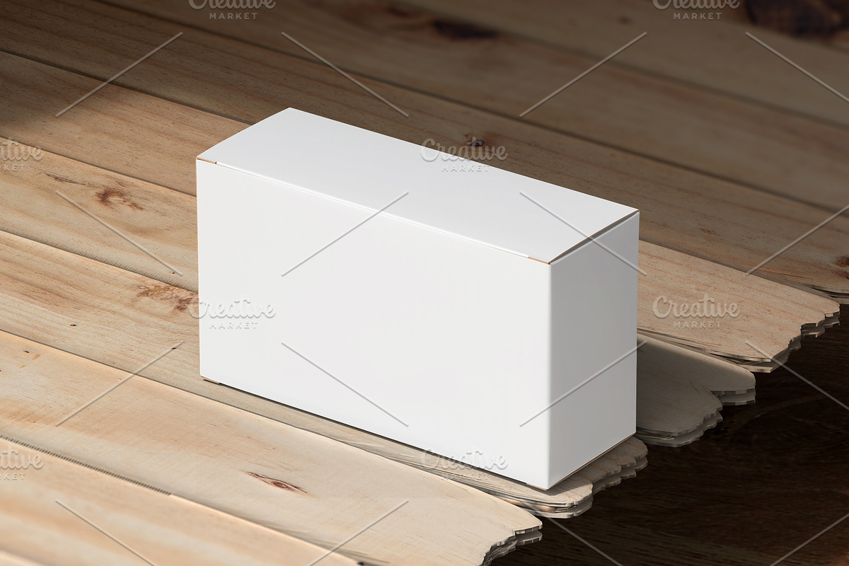 Paper Box Mockup Under Daylight Eco, a Merchandise Mockup by Ram Studio LLC (Photo 4 of 4)
