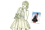 Vintage Beauties Sketch Ps Action, an Action Add-On by Studio Retouch (Thumbnail 9 of 9)