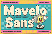 Mavelo Retro Sans Serif, a Sans Serif Font by Letterhend Studio (Thumbnail 1 of 10)