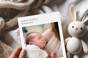 Photo Baby Announcement Card, a Card Template by LucaTheme (Thumbnail 3 of 7)