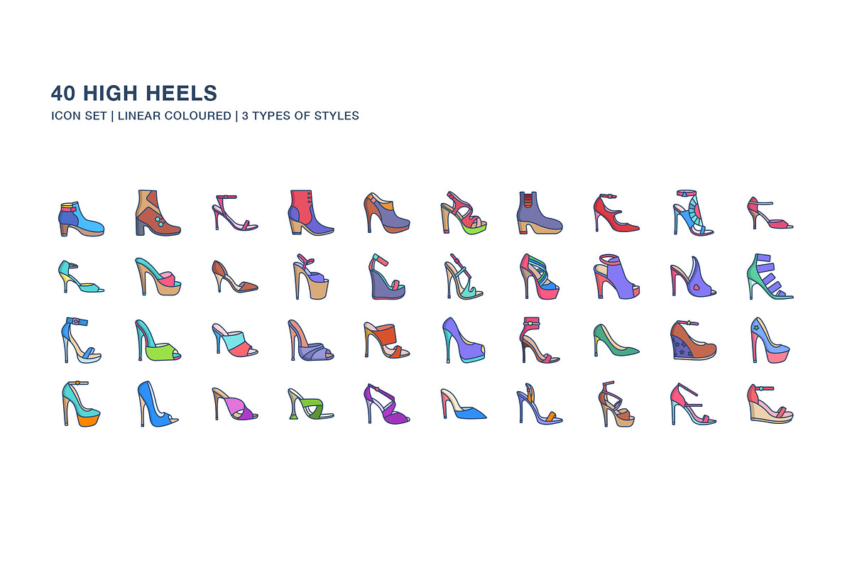 High Heels icon set, an Icon by Icongeek26 (Photo 4 of 4)