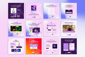 Colorful E-Learning Social Media