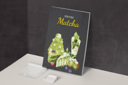 Matcha Dessert,Japanese watercolor, a Food Illustration by CreativeValuation (Thumbnail 12 of 13)